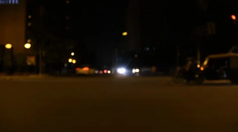 INDIA Traffic Out of Focus Video stock 36727026