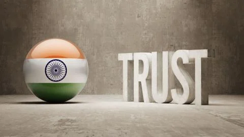 India. Trust Concept Stock Illustration