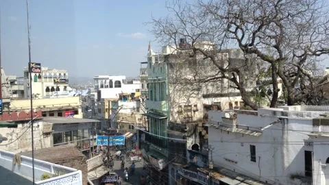 India. Udaipur city Stock Footage 159289653