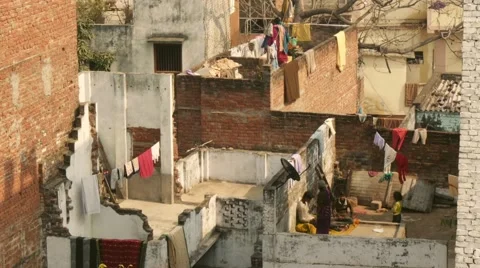 India, Varanasi cityscape Video stock 50381107