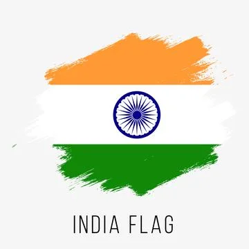 India Vector Flag. India Flag for Independence Day Stock Illustration