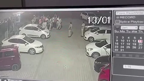 India: Violent clash erupts as sisters attacked police in northern India ... Stock Footage 290370692