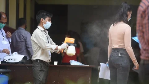 INDIA-VIRUS-EXAM-COLLAGE Stock Footage 143236010