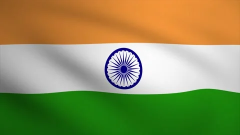 India Waving Flag Background Animation. Looping seamless 3D animation. Moti.. Stock Footage 229681784