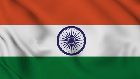 India waving flag Video stock 259414719