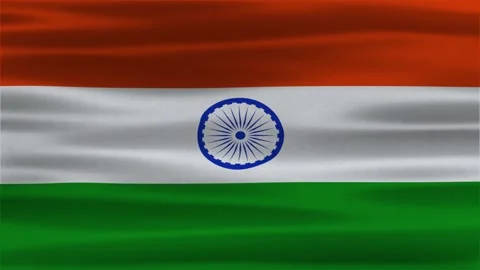 India Waving Flag Stock Footage 292991294