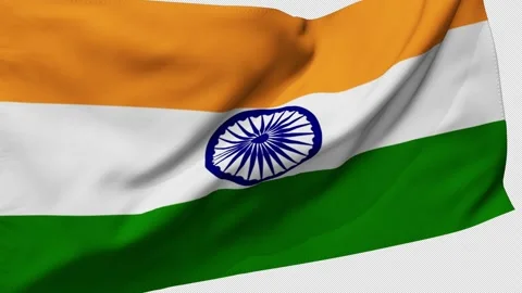India waving flag. India flag waving. waving animation. Sign of India, Indian Ba Video stock 281276016