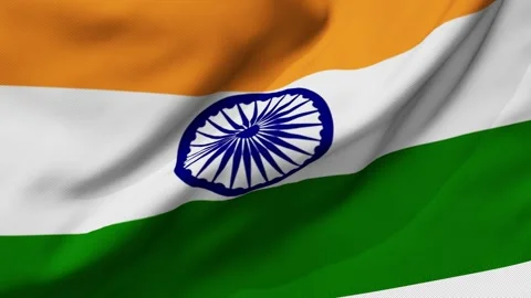 India waving flag. India flag waving. waving animation. Sign of India, Indian Ba Video stock 281276089
