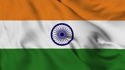 Indian 4K waving flag in loop Stock Footage 139565506