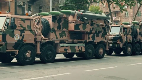 Indian Akash SAM Systems 2 Video stock 336288535