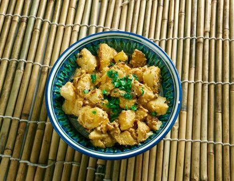 Indian Aloo Posto Stock Photos