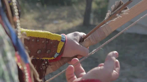 Indian archery Stock Footage 26076340