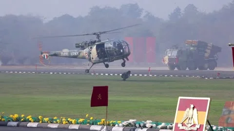 Indian Army in Action Stock Footage 10684439