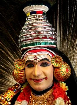 Indian artists from Kerala event program to promote the Kerala tourism in Bhopal 库存照片