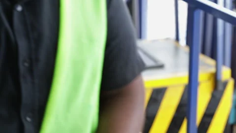 Indian Asian Construction Workers Use Hand Sanitizer Video stock 248530106