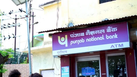 Indian ATM queue Video stock 115083554