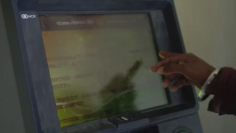 Indian ATM queue Video stock 115084539