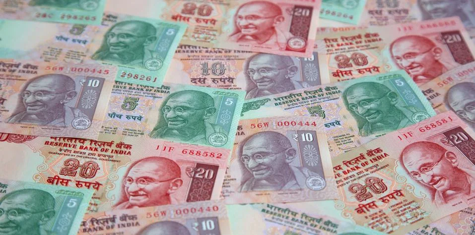 Indian banknotes Stock Photos