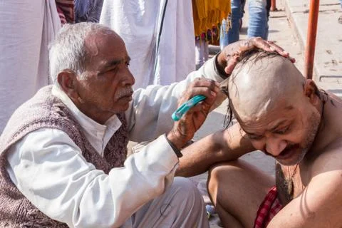 Indian Barber Stock Photos