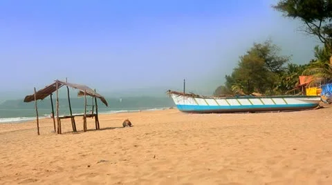 Indian beach Stockbeeldmateriaal 10833615