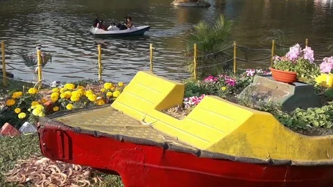 Indian Boat Stock Footage 125926383