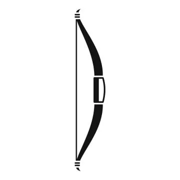 Indian bow icon, simple style Stock Illustration