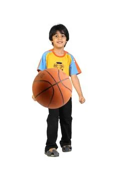 Indian Boy with Ball Stock Photos