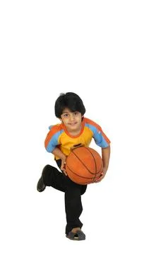 Indian Boy with Ball Stock Photos