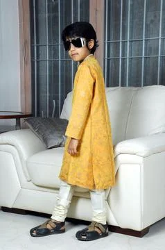 Indian Boy in Home Stock Photos