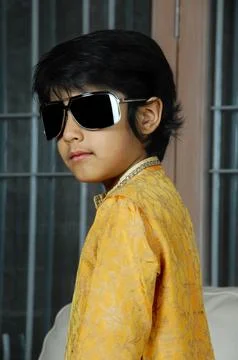 Indian Boy in Home Stock Photos
