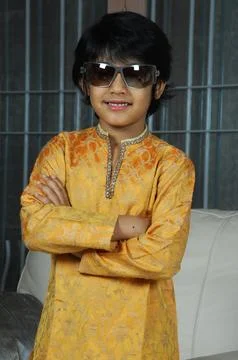 Indian Boy in Home Stock Photos