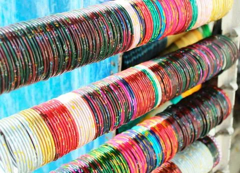 Indian bracelets Stock Photos