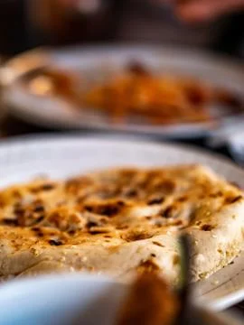 Indian bread on a plate. Stock Photos