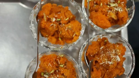 Indian bread pudding - Double Ka Meetha Stock Footage 86852642