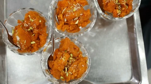 Indian bread pudding - Double Ka Meetha Stock Footage 86852650