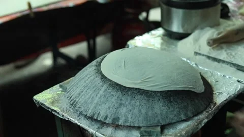 Indian bread Roomali Stock Footage 131702363