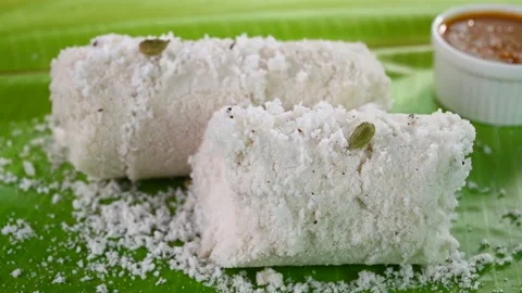 Indian breakfast puttu Stock Footage 239991490