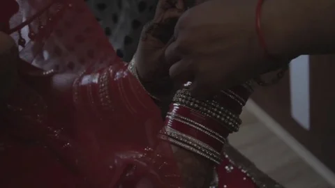Indian bride accessories Stock Footage 79446269