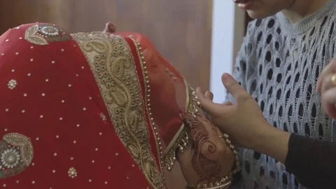 Indian bride accessories Stock Footage 79446423