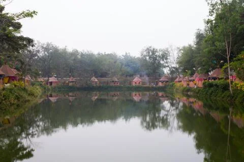 Indian camp Stock Photos