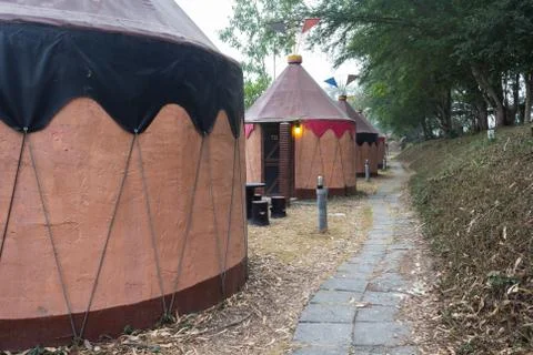 Indian camp Stock Photos