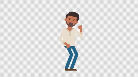 Indian Casual Man Dancing Stock Footage 205075932