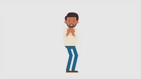 Indian Casual Man Scared Video stock 205069626