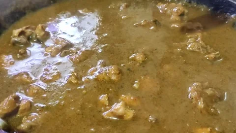 Indian Chicken Curry 2 Stock Footage 301444248