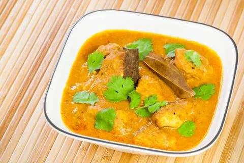 Indian Chicken Curry Closeup Stock Photos