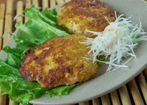 Indian chicken cutlets Foto stock