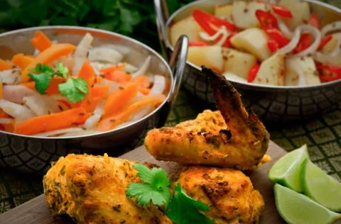 Indian chicken Stock Photos