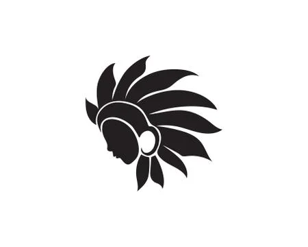 Indian Chief Mascot Stock Illustration
