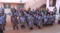 Indian children reciting all at once at school HD Footage