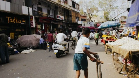 Indian city Stock Footage 90841173